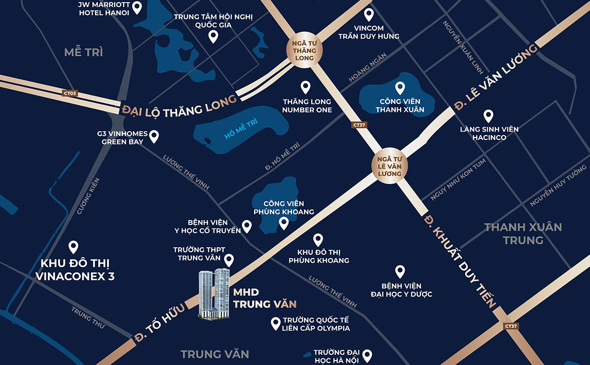 Bản đồ MHD Trung Văn